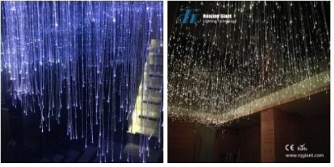 Pendant Changing Color Fiber Optic Chandelier