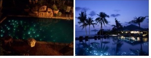 led star kit for swimming pool fiber optic