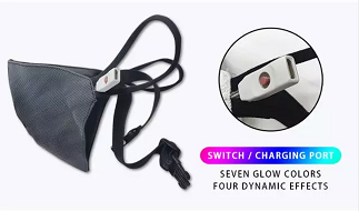 Glowing Luminous Dust Mask for Christmas Party