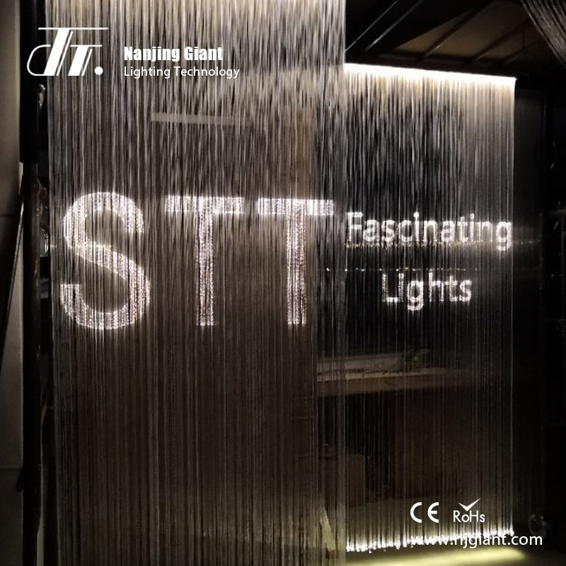 Fiber optic curtain light