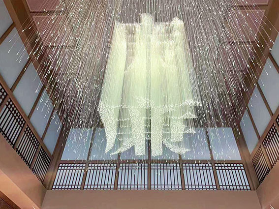 The Latest Project: Fiber Optic Chandelier Text Shape 
